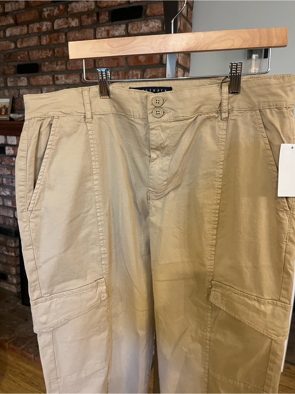 Sanctuary Women's Cargo Joggers in Beige - Picture 3 of 5